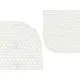 Non-slip Shower Mat Berilo BM814-4070 - 317 White PVC 69,3 x 40 x 1 cm (6 Units)