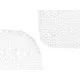 Non-slip Shower Mat Berilo BM814-5353 - 320 White PVC 53 x 52,5 x 1 cm (6 Units)