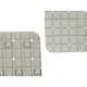Non-slip Shower Mat Berilo BM509 - 311 Grey PVC 67,7 x 38,5 x 0,7 cm Frames (6 Units)