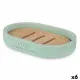 Soap dish Berilo B5456BC-4 - 456 Mint Resin Bamboo 12,5 x 2,5 x 8,5 cm (6 Units)