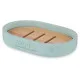 Soap dish Berilo B5456BC-4 - 457 Blue Resin Bamboo 12,5 x 2,5 x 8,5 cm (6 Units)