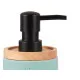 Soap Dispenser Berilo B5456BC-1 - 447 Blue Wood Resin Plastic 9,5 x 18,5 x 7,8 cm (6 Units)