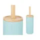 Toilet Brush Blue Wood Resin 10,2 x 38 x 10,2 cm (4 Units)