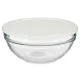Round Lunch Box with Lid Pasabahce Chefs White 1,135 L 17,2 x 7,6 x 17,2 cm (4 Units)