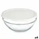 Round Lunch Box with Lid Pasabahce Chefs White 1,7 L 21 x 9 x 21 cm (4 Units)