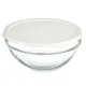Round Lunch Box with Lid Pasabahce Chefs White 1,7 L 21 x 9 x 21 cm (4 Units)