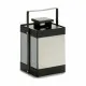 LED Lantern Black Mirror 12,5 x 18,5 x 12,5 cm (6 Units)