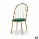 Silla Barras Verde Dorado 48 x 95,5 x 48 cm (2 Unidades)