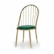Silla Barras Verde Dorado 48 x 95,5 x 48 cm (2 Unidades)