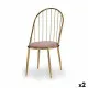 Silla Barras Rosa Dorado 48 x 95,5 x 48 cm (2 Unidades)
