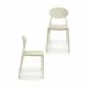 Dining Chair White Plastic 41 x 81 x 49 cm (4 Units)