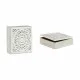 Decorative box White Wood 22 x 7,5 x 22 cm (4 Units)