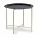 Side table White Black Metal 52 x 44 x 52 cm (4 Units)