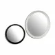 Wall mirror KM413 White Black 52 x 4,8 x 52 cm Circle (6 Units)