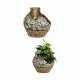 Decorative Garden Figure Ibergarden ZD19022 Polyresin Vase 28,5 x 28 x 28,5 cm (2 Units)