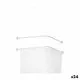 Curtain Bar For shower White Aluminium 80 cm (24 Units)