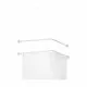 Curtain Bar For shower White Aluminium 80 cm (24 Units)