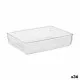 Drawer Organizer Multi-use Transparent Plastic 24 x 5,5 x 15,8 cm (36 Units)