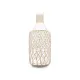 Bottle 21638W White Transparent 19 x 48 cm Decorative (2 Units)