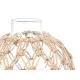 Decorative bauble Transparent Natural 18 x 20 cm (6 Units)