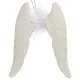 Adorno Navideño Alas de Ángel Blanco Plástico Purpurina 12,5 x 15 x 2,5 cm (24 Unidades)