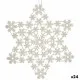 Adorno Navideño Estrella Nácar 31,5 x 32 x 0,1 cm (24 Unidades)