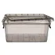 Storage Box with Lid Kipit TP545-2 Anthracite Plastic (12 Units)