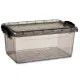Storage Box with Lid Kipit TP545-2 Anthracite Plastic (12 Units)