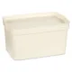Storage Box with Lid Kipit TP592-4 Cream Plastic 2,3 L 13,5 x 11 x 20 cm (24 Units)