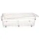 Storage Box with Wheels Transparent Plastic 40 L 46,5 x 20 x 72,2 cm (6 Units)