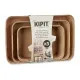 Set of organiser trays Kipit 041271-5 Beige Plastic Rectangular 6 Units