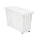 Cesta Multiusos Con ruedas Blanco Plástico 17,5 x 26 x 46 cm (12 Unidades)