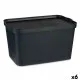 Storage Box with Lid Kipit TP596-1 Anthracite Plastic 24 L 29,3 x 24,5 x 45 cm (6 Units)