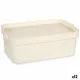 Storage Box with Lid Kipit TP593-4 Cream Plastic 6 L 21,5 x 11 x 31,5 cm (12 Units)