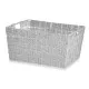 Multi-purpose basket Kipit A3-6883 White Cloth 30,4 x 14 x 20 cm (18 Units)