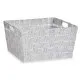 Multi-purpose basket Kipit A3-6883 White Cloth 30,4 x 14 x 20 cm (18 Units)