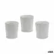 Planter Ibergarden DX43436-F12 White Ceramic Pattern 12,3 x 12 x 12,3 cm (144 Units)