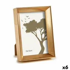 Photo frame WPC0235MG-1 Golden Glass Plastic (6 Units)
