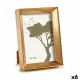 Photo frame WPC0235MG-1 Golden Glass Plastic (6 Units)