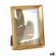 Photo frame WPC0235MG-3 Golden Glass Plastic (6 Units)