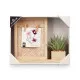 Photo frame 411096 Natural Plastic MDF Wood (8 Units)