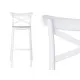 Stool PC-175B White Grey polypropylene Rattan 41 x 103 x 52,5 cm (4 Units)