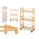 Shelves Kipit WR5512 Natural Bamboo polypropylene 44,5 x 75 x 20 cm (4 Units)