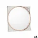 Wall mirror 1268 Brown Bronze 45 x 45 x 3 cm (4 Units)