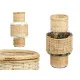 Candleholder SG-29653 Transparent Natural Glass Rattan 15,5 x 31 x 15,5 cm (6 Units)