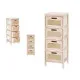Cajonera Rattan Natural 27 x 73 x 25 cm 4 cajones