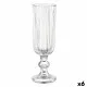 Champagne glass Stripes Transparent Glass 160 ml (6 Units)