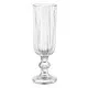 Champagne glass Stripes Transparent Glass 160 ml (6 Units)