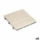 Interlocking Floor Tile Ibergarden SM-4P-AWH Beige Polyethylene Composite 30 x 2,6 x 30 cm (6 Units)