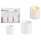 Set de Velas 3,7 x 3,7 x 5 cm Blanco (12 Unidades)